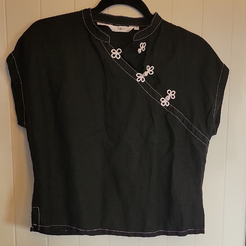 Black Top with White Accents